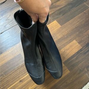 Zara black sock boots